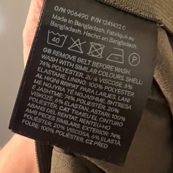 H&M Wide-Leg Trousers — Khaki, Size 10 - Picture 5 of 5